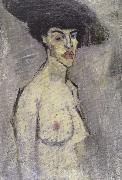 Nude with a Hat (mk39, Amedeo Modigliani
